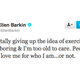 Image for article titled The Delightfully Cranky Ellen Barkin Is Too Old and Bored to Care About Exercise
